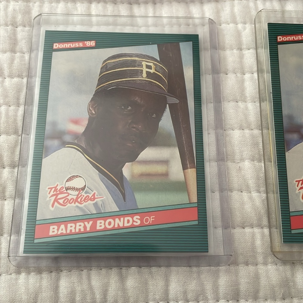 1986 Barry Bonds Donruss Rookie Cards Mint Condition,  Lot of 4 - Picture 2 of 10
